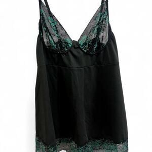 Vintage black emerald lace
